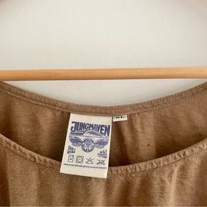 Jungmaven Hemp Blend Cropped Tank - in Coyote - Summer Staple